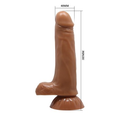 Miękkie realistyczne dildo z wibracjami 18,5 cm